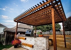 Outdoor kitchen and grill