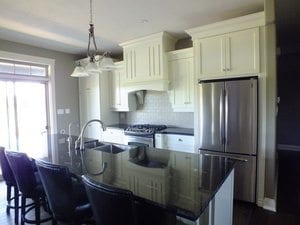 Adgewood Designs Inc island in kitchen